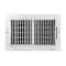 True Aire Tru Aire 6 in. H X 10 in. W 2-Way Powder Coat White Steel Wall/Ceiling Register C102M 10X06 - alternate 1